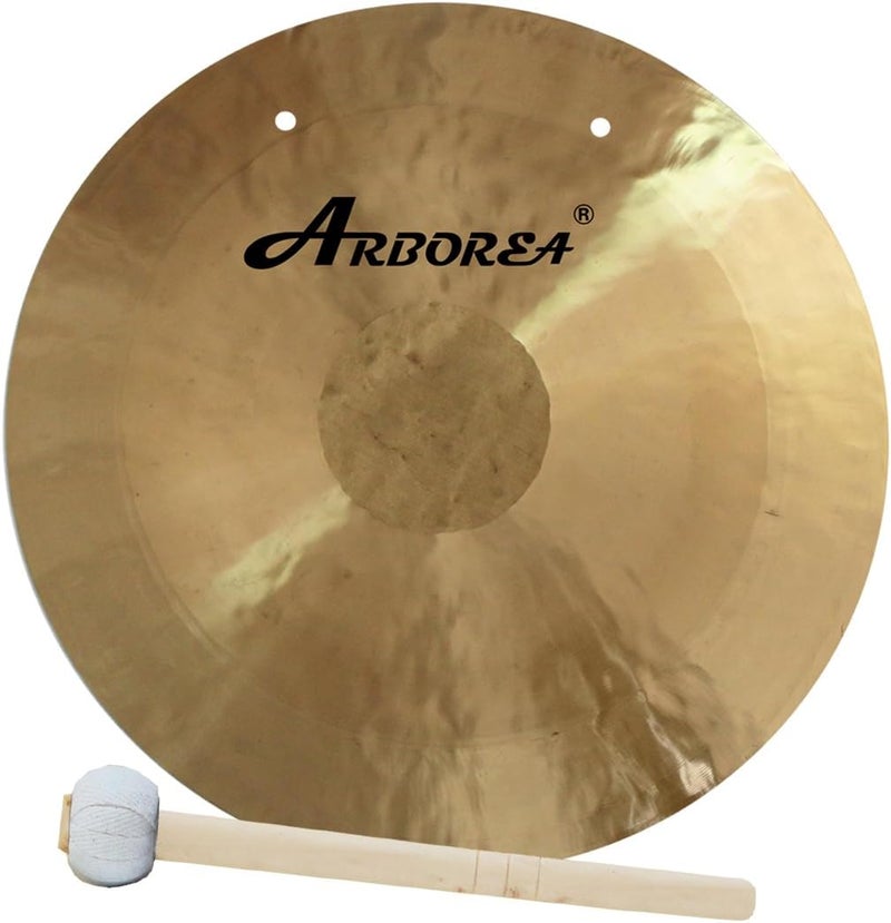 Arborea 12" جرس ريح صغير مع حامل ومطرقة - صوت شفاء مهدئ جميل مثالي لتزيين مكتب المنزل - Image 3